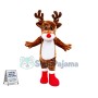 Christmas Elk With Red Nose Mascot Costume