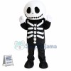 Halloween Skeleton Man Mascot Costume