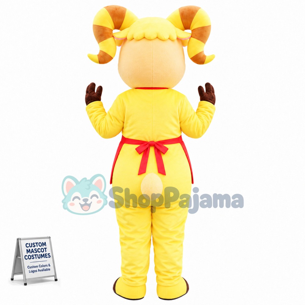 Blessing Goat With Bellyband Mascot Costume