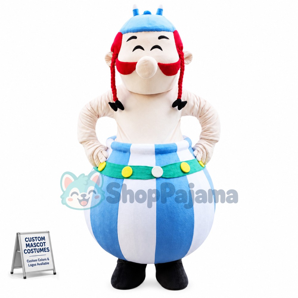Interesting Barrel Uncle Mascot Costume