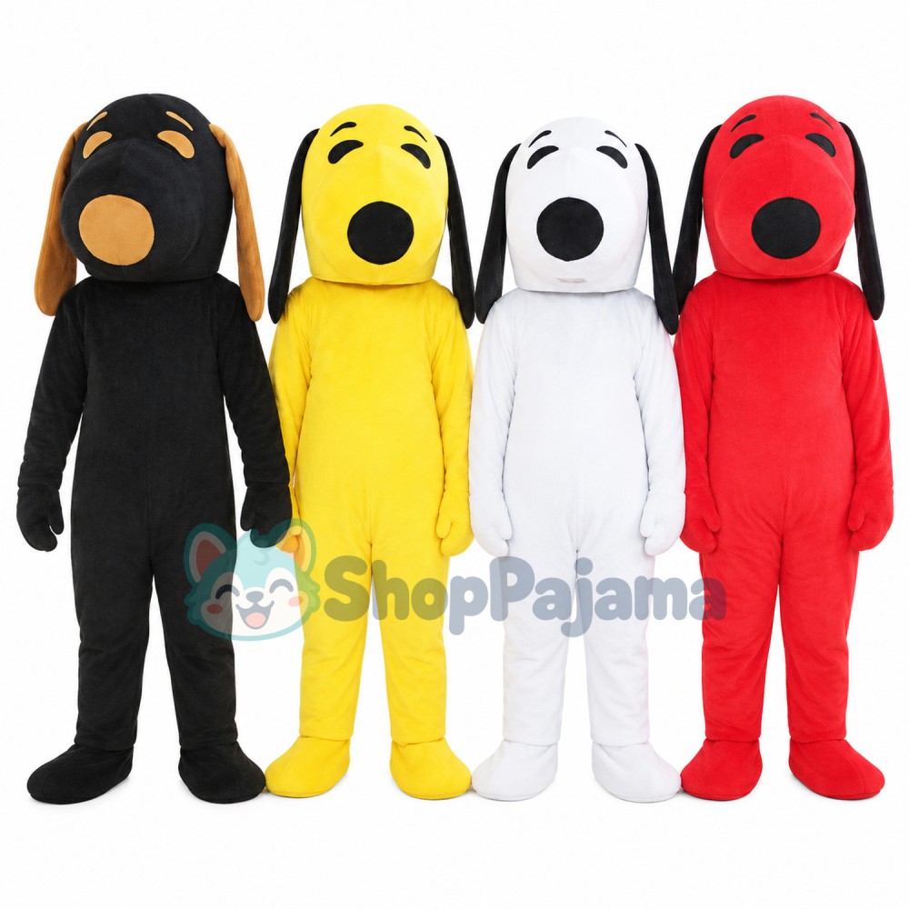 Colorful Snoopy Dog Mascot Costume