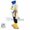 Blue Crown Bird Mascot Cartoon Costume