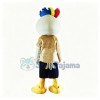 Blue Crown Bird Mascot Cartoon Costume