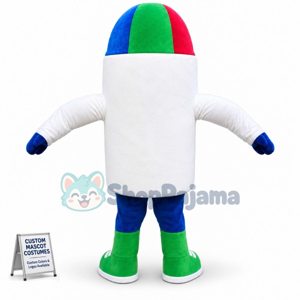 Colored Crayon Mascot Costume For Event