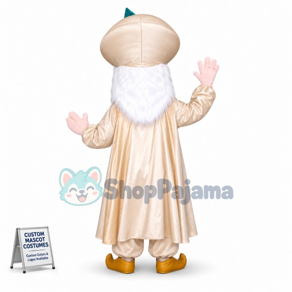 Arabian King With White Beard Mascot Costume
