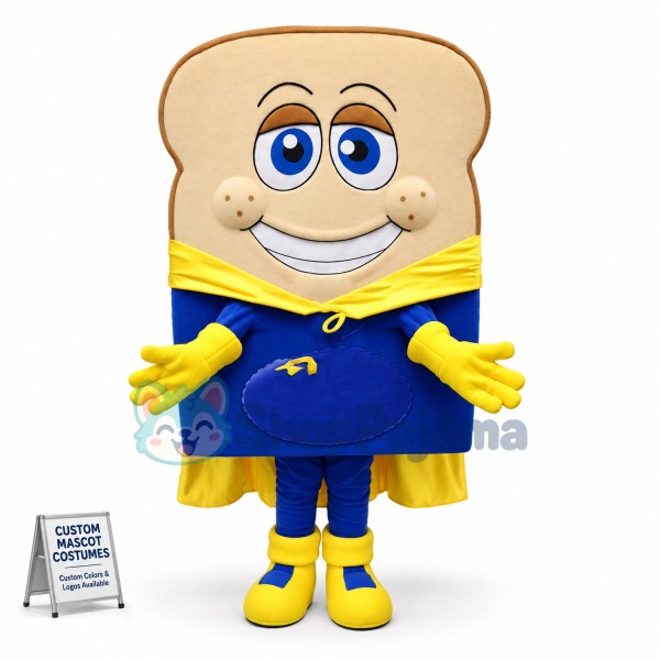 Anpanman In The Yellow Cloak Mascot Costume