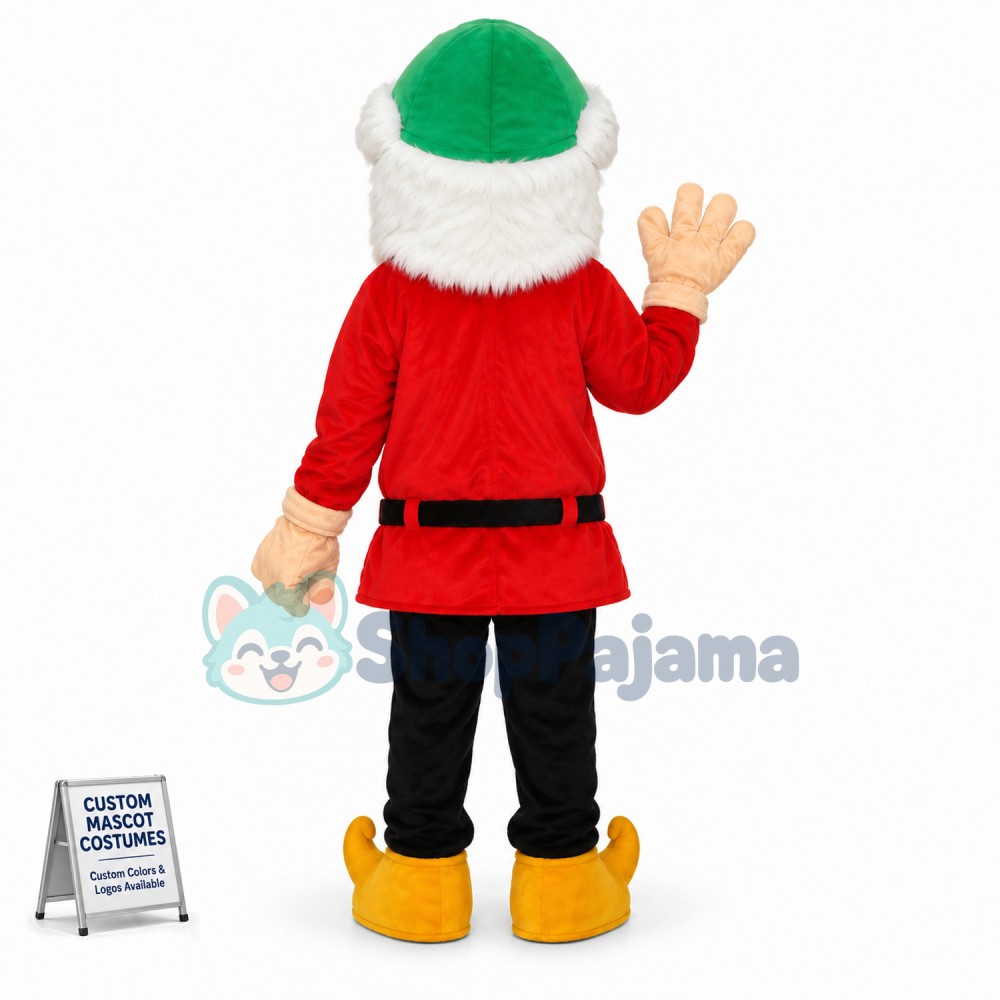 The Dwarf Mascot Costume In Red Coat
