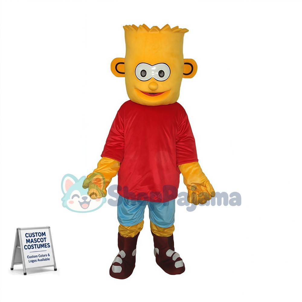 Naughty Boy Bart Simpson Mascot Costume
