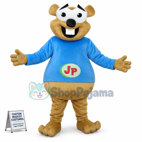 Bright Funny Groundhog Mascot Costume