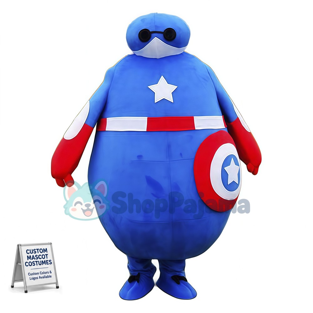Captain America Baymax Mascot Costume
