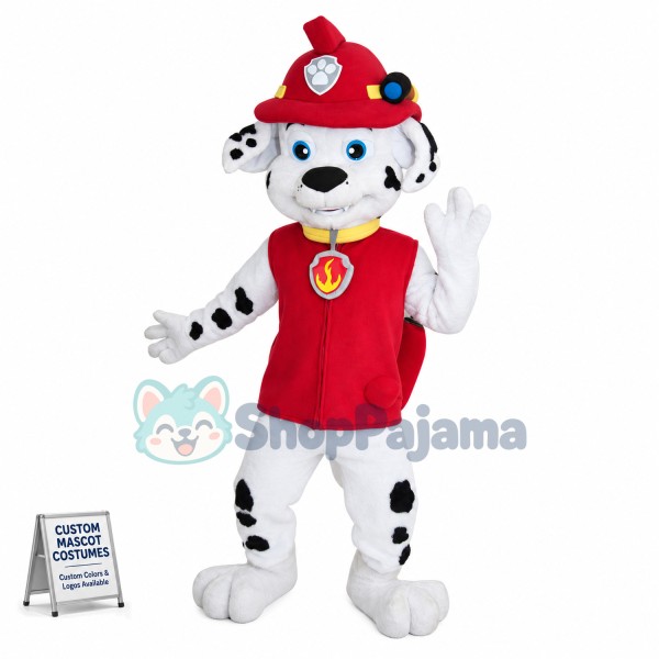Fire Dog Marshall Mascot Costume
