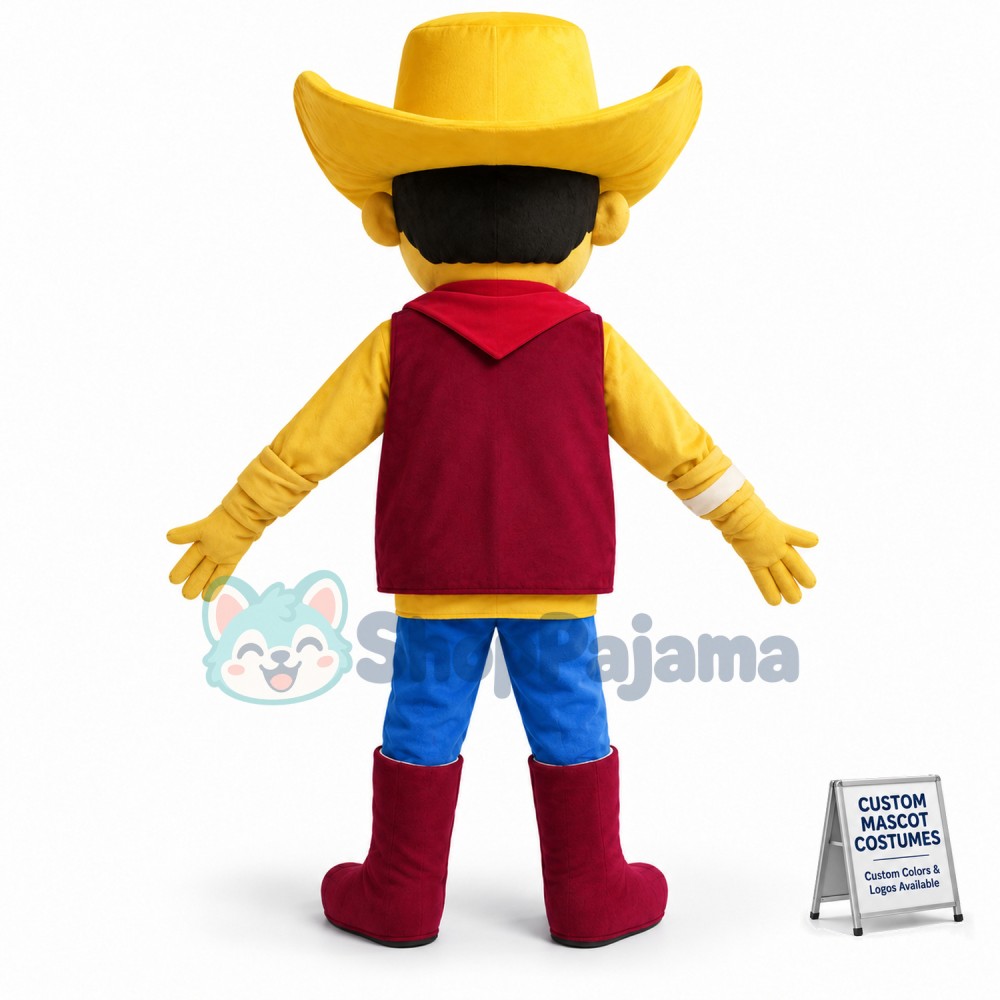 Stylish Cowboy Mascot Adult Costume