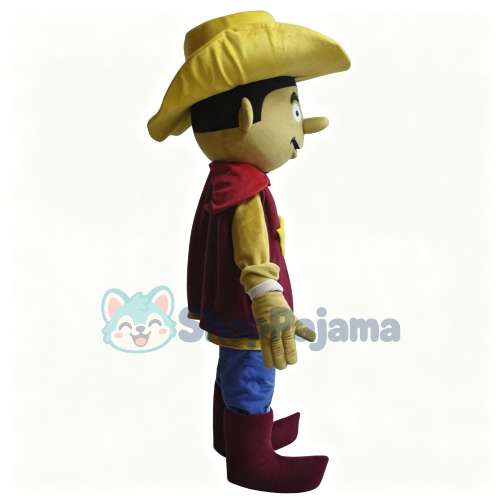 Stylish Cowboy Mascot Adult Costume