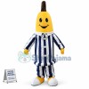 Banana In The Striped Suit Mascot Costume