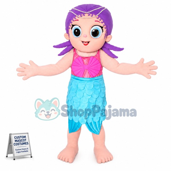 Mermaid Princess Mascot Costume