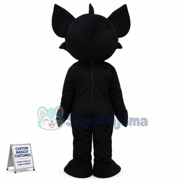 Cheerful Black Tom Cat Mascot Costume