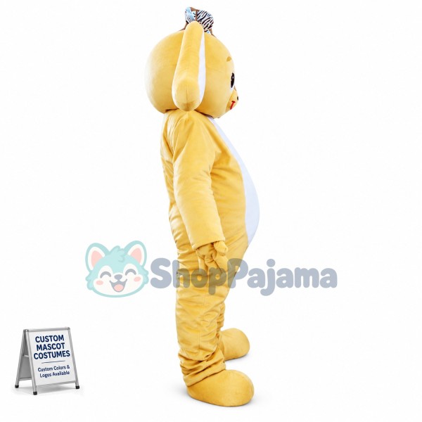 Bow Lop-eared Rabbit Mascot Costume