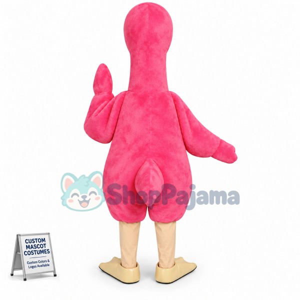 Rare Pink Ostrich Mascot Costume