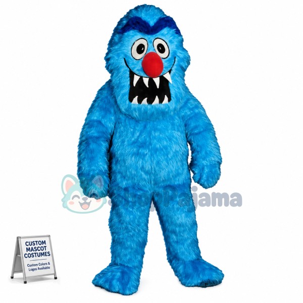 Ugly Monster With Sharp Teeth Mascot Costume