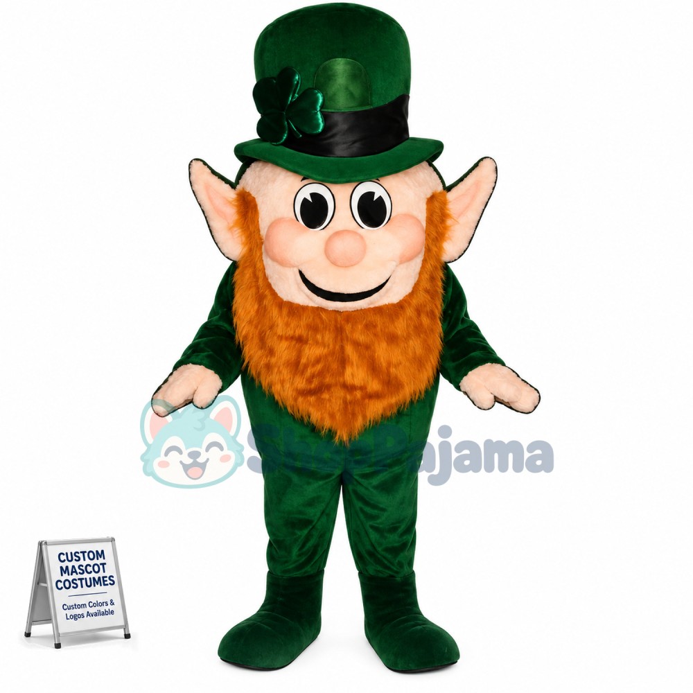 Dwarf With Brown Beard Mascot Costume
