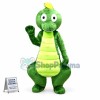 Cartoon Green Dinosaur Mascot Costume