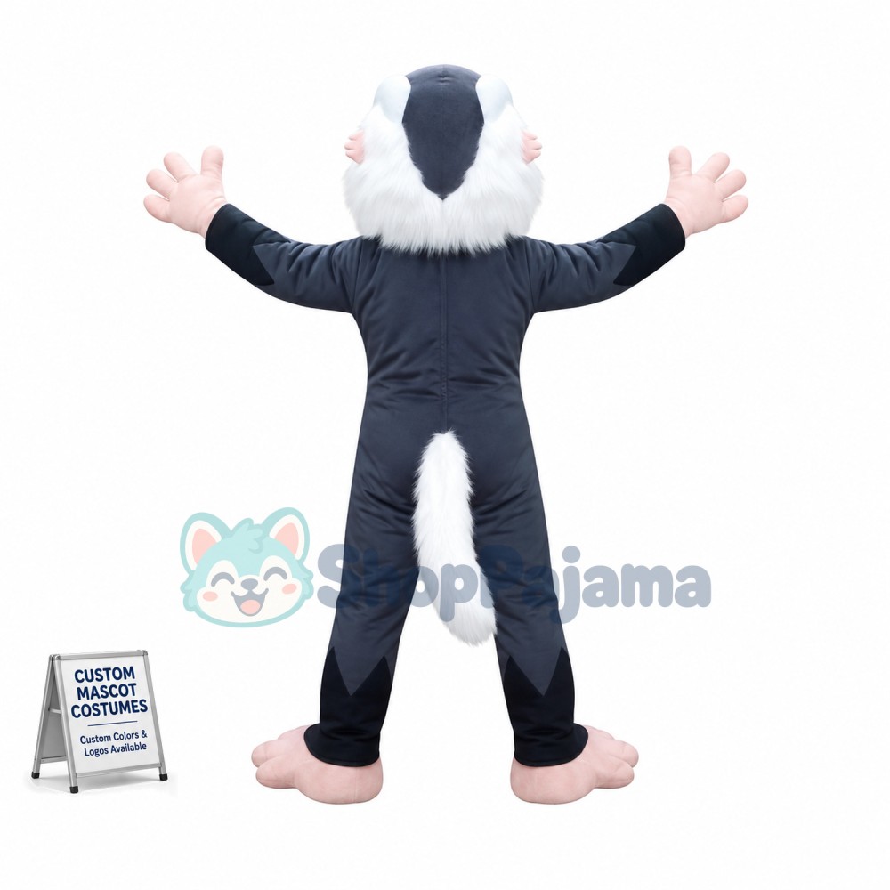 Agile Blue-faced Ape Mascot Costume