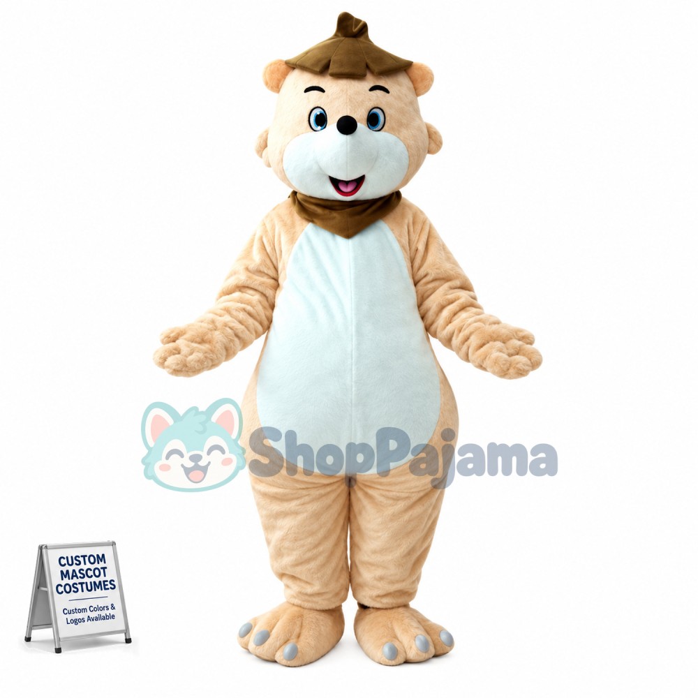 Adorable Lotus Leaf Bear Mascot Costume