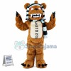 Thrilling Violent Bear Mascot Long Wool Costume