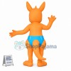 Baby Kangaroo In The Blue Diaper Mascot Costume
