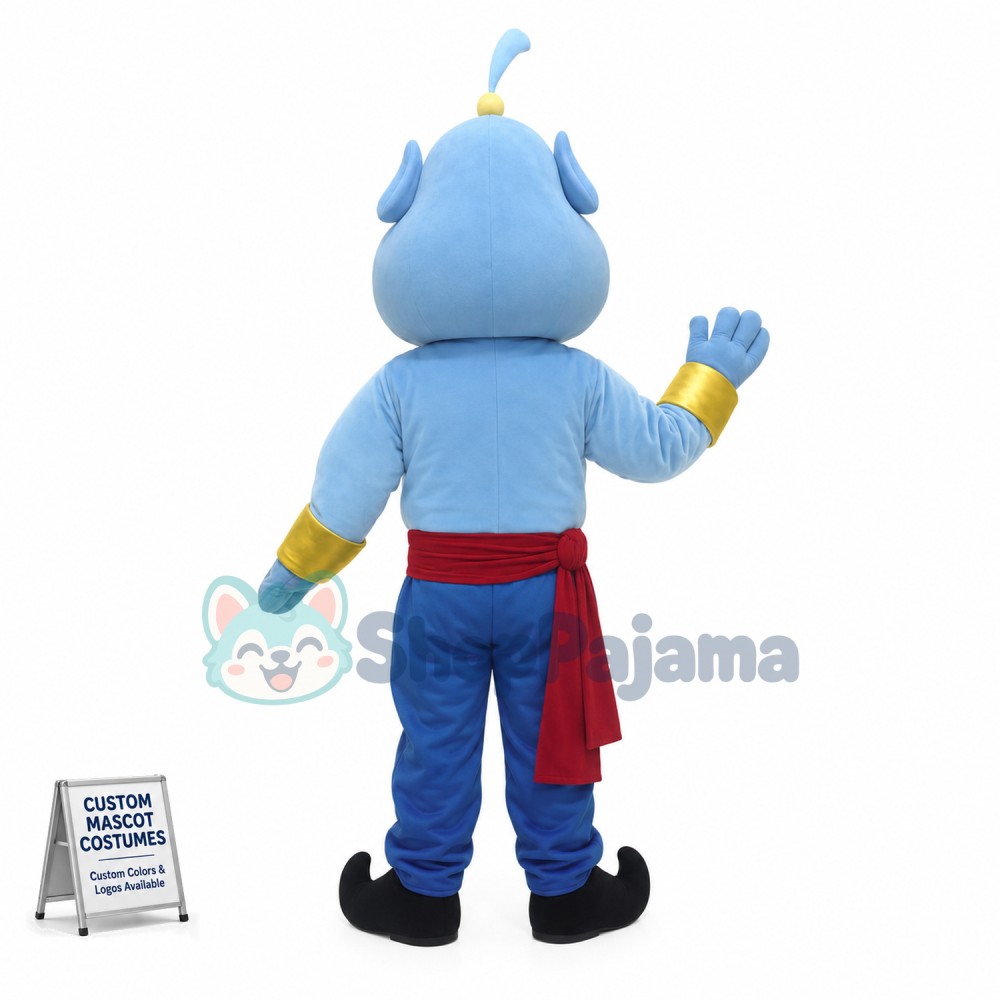 Magic Aladdin Djinn Mascot Costume