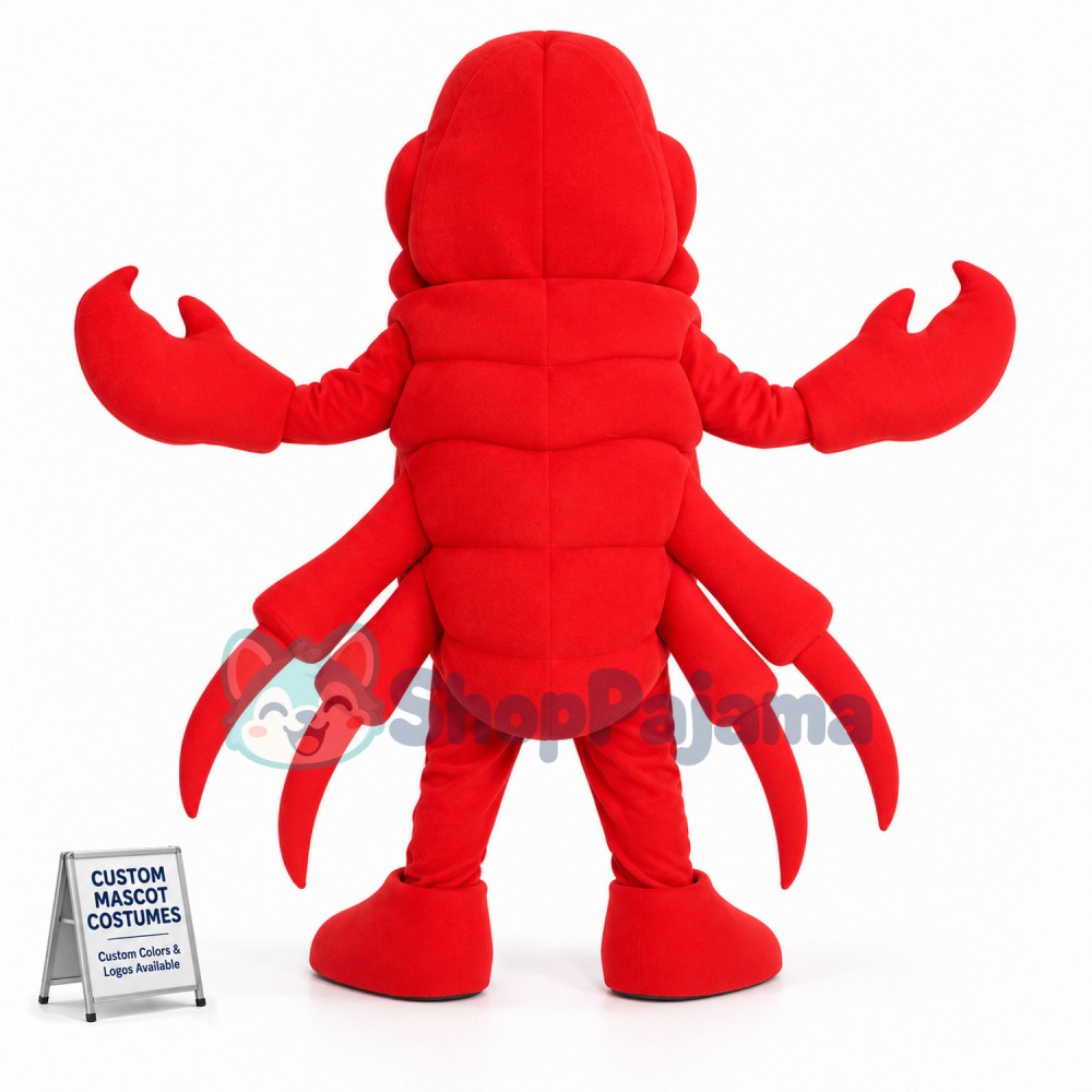Big Crab Brandishing Tongs Mascot Costume