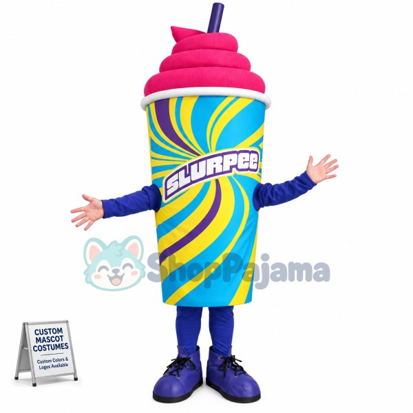 Strawberry Flavor Slurpee Mascot Costume
