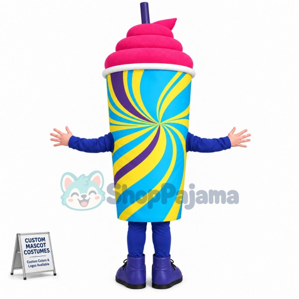 Strawberry Flavor Slurpee Mascot Costume