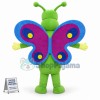 Bright Purple Wings Butterfly Mascot Costume