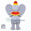 Baby Elephant Wearing Pagoda Hat Mascot Costume