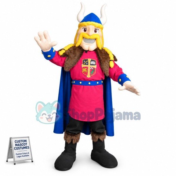 Burly Medal Warrior Mascot Costume