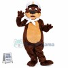 Captain Tiger Mascot Plush Costume