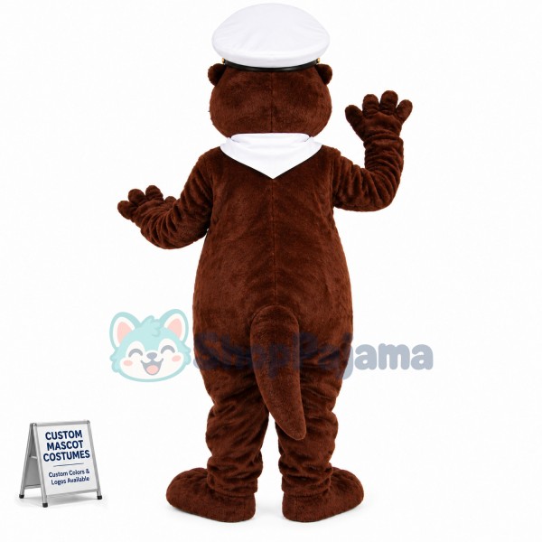 Captain Tiger Mascot Plush Costume