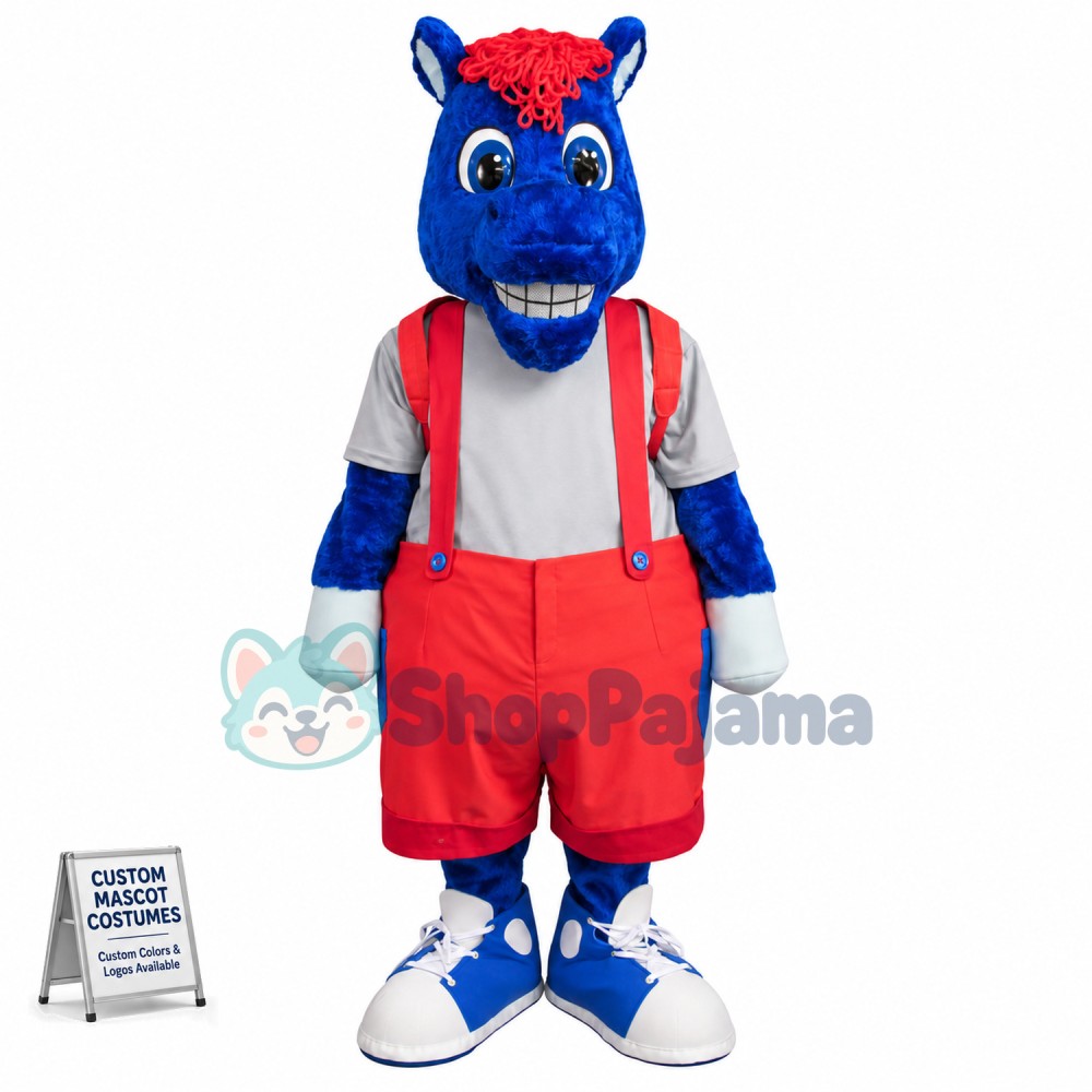 Blue Horse Of Childrens Hospital Mascot Costume