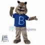 Bulldog With Rivet Collar Mascot Costume