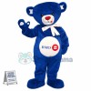 Blue Bear Mascot Costume For Bank Of Montreal
