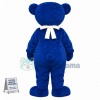 Blue Bear Mascot Costume For Bank Of Montreal