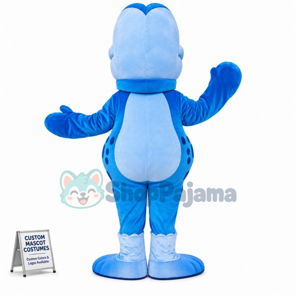 Funny Blue Turtle Mascot Adult Costume