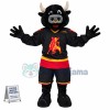 Black Bull Of Creative Communication Management Mascot Costume