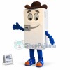 White Upright Refrigerator Mascot Costume