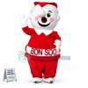 Warm Christmas Snowman Mascot Cartoon Costume