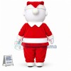 Warm Christmas Snowman Mascot Cartoon Costume