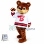 Amiable Baseball Baby Bear Mascot Costume