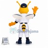 Baseball Player Sport Bee Mascot Costume