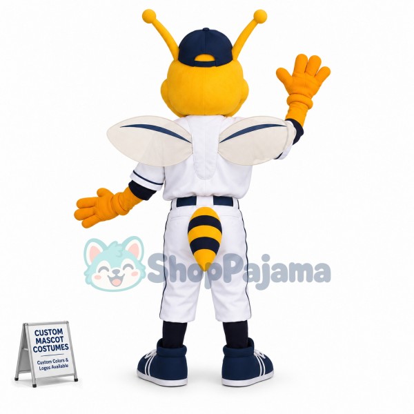 Baseball Player Sport Bee Mascot Costume